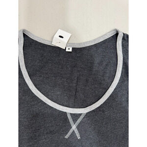 Men Gray Sleeveless Shirt Size Medium